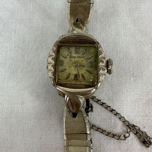 Bulova Women's Vintage Watch, M6, 10k R.G.P. Bezel, Parts/Repair, Stainless Back - Picture 1 of 10